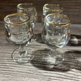 4 small dropper glasses