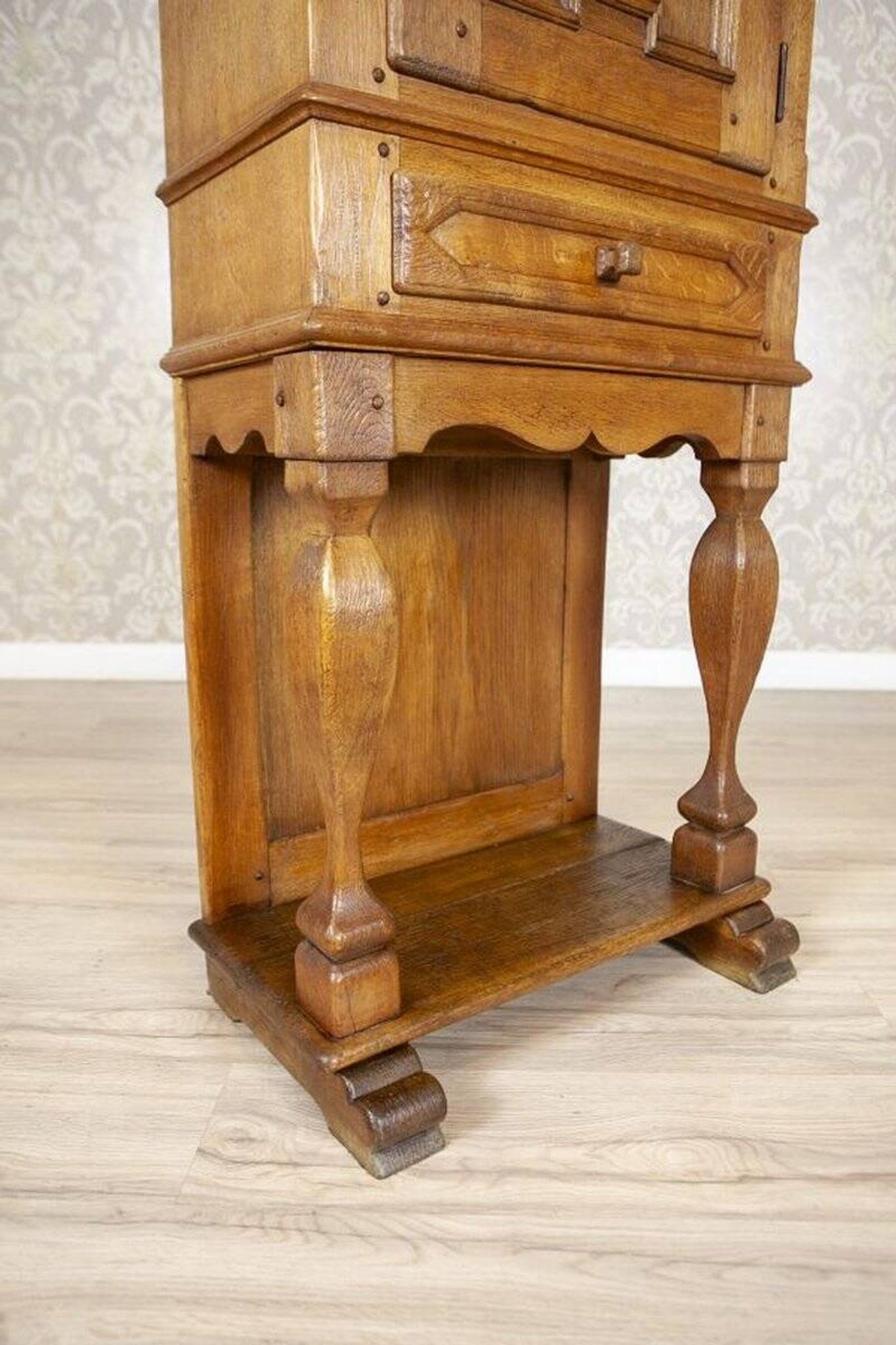 Rustic Oak Cabinet, Late 19th Century