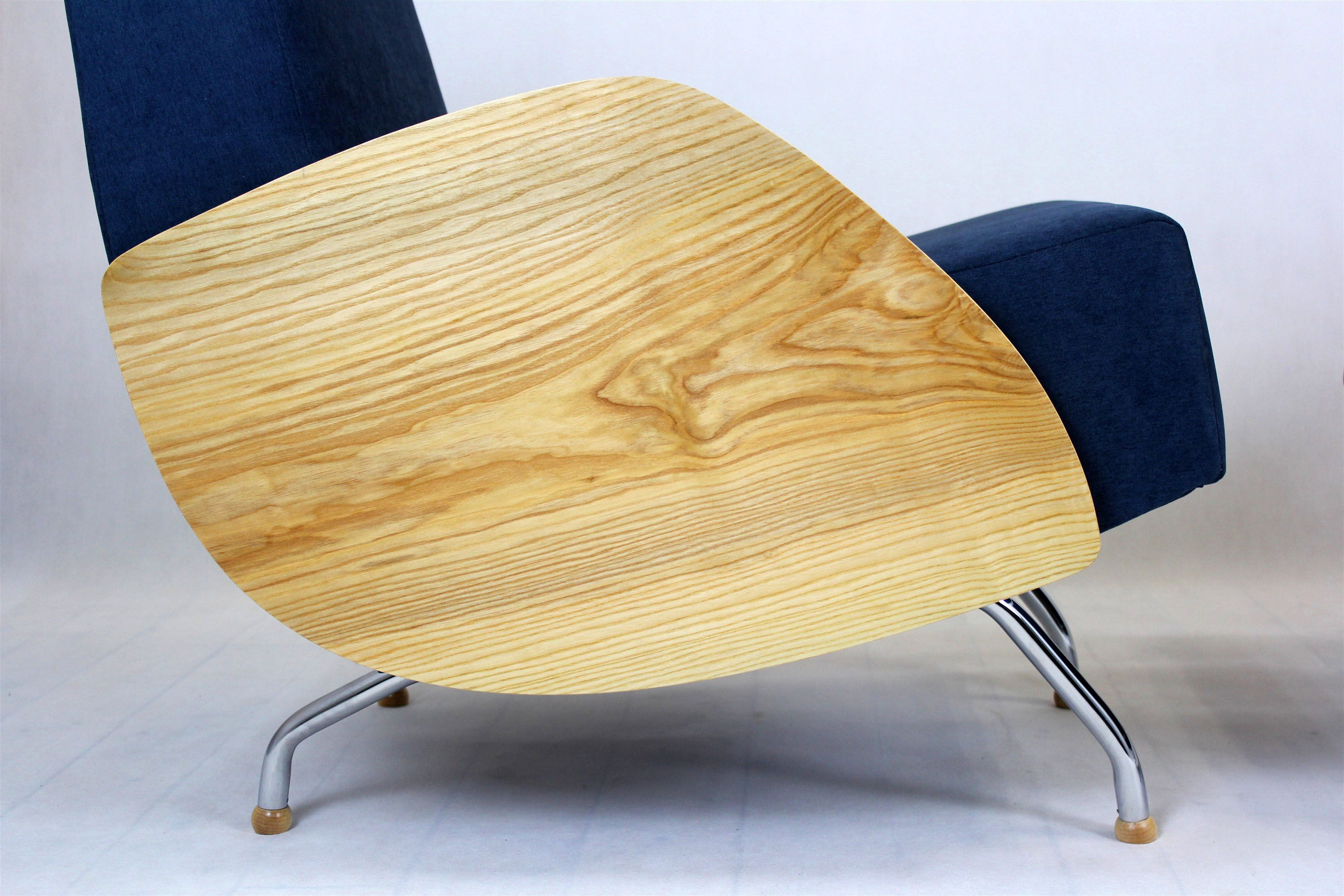 Mid-century r-360 ash armchairs by Janusz Różański, 1960s, Set of 2