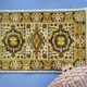 Tapis sarouk vintage moutarde