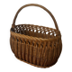 Vintage 1950s wicker basket