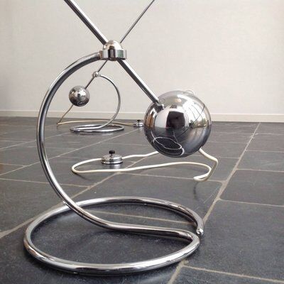 Set of 2 floor lamps 3S by Paolo Tilche, 1970s,