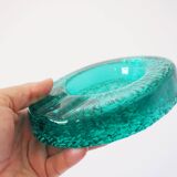 Turquoise annealed glass pocket empty