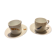 Two monastic porcelain cups