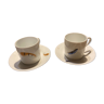 Two monastic porcelain cups