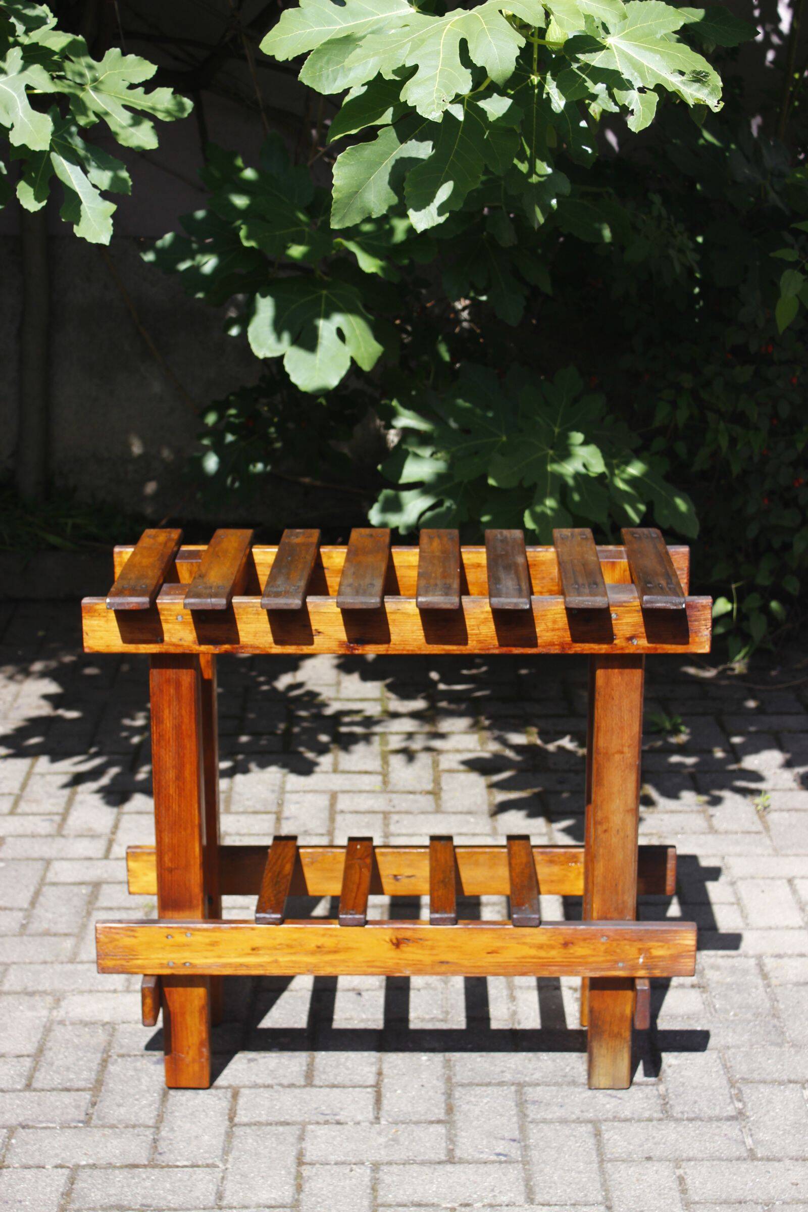 Old farmhouse console table made of solid wood.