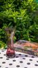 Vase en verre transparent
