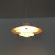 Danish mid century modern metal hanging lamp by Lyfa
