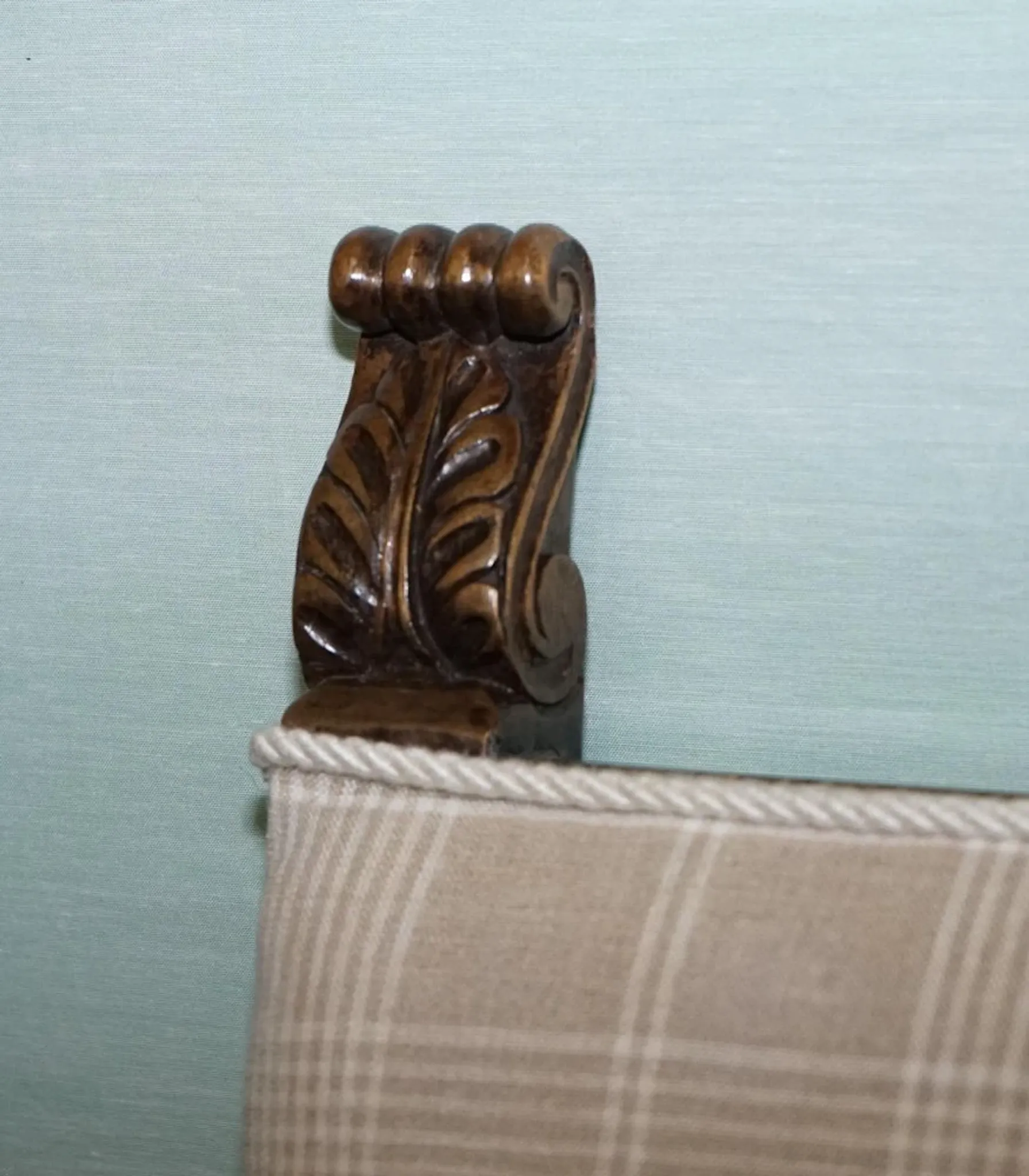 Victorian Armchairs with Carved Wood Details, Set of 2