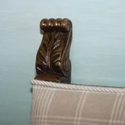 Victorian Armchairs with Carved Wood Details, Set of 2