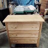 Petite commode chêne pieds compas