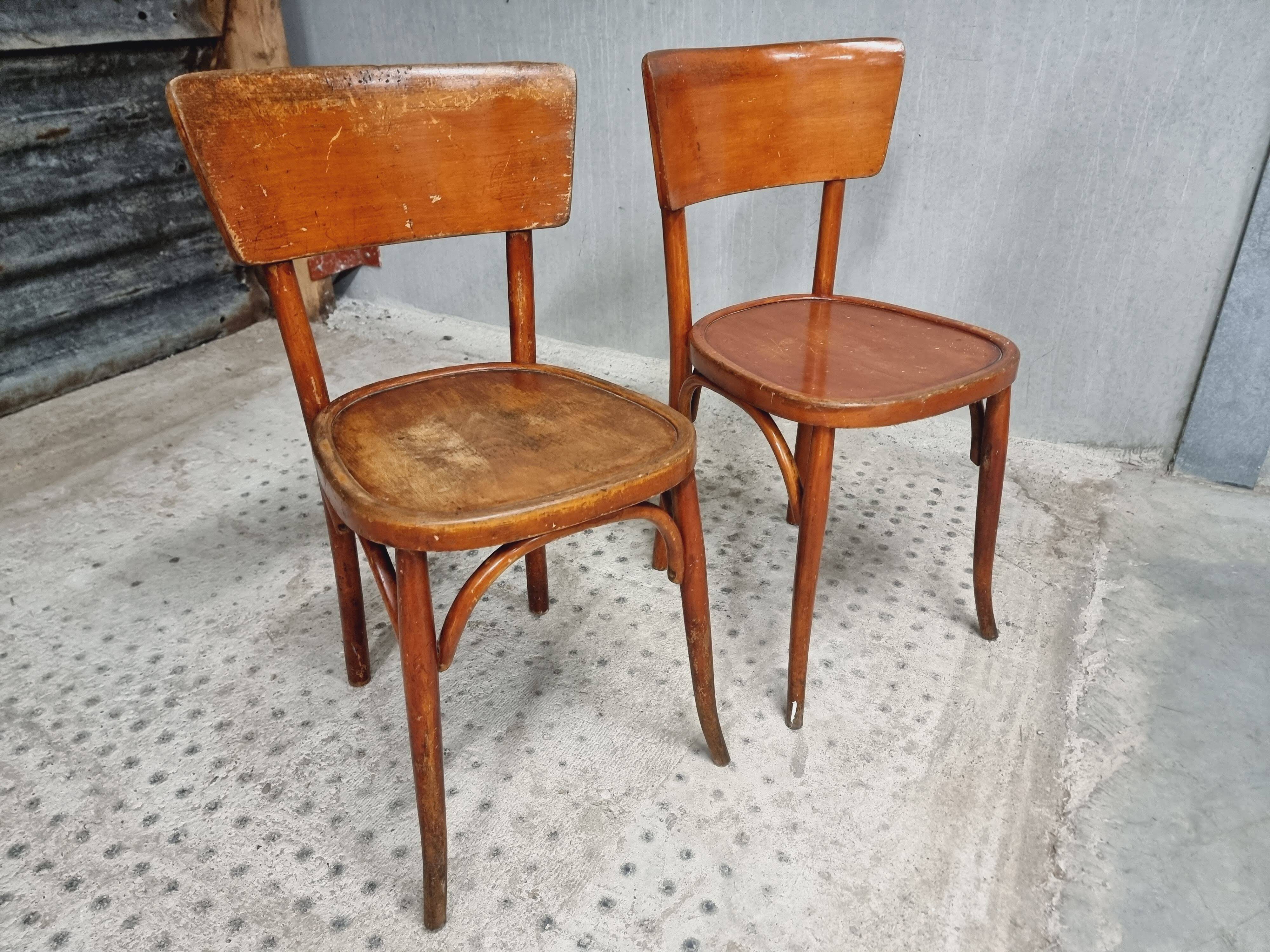 Old French cafe chairs set of 4 pcs