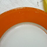 4 flat plates in colored Duralex