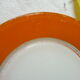4 flat plates in colored Duralex