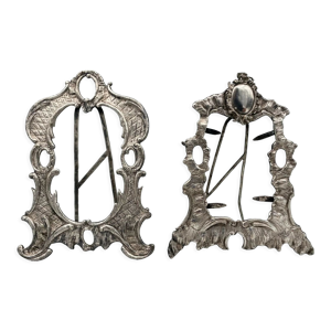 Paire de cadres en argent