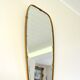 Superb free-form mirror in solid brass from the 50s/60s vintage.