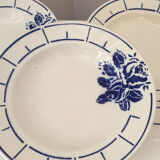 Terre de Fer Badonviller Chanzelles Blue model soup plates
