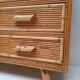 Commode en rotin années 60-70