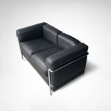 LC2 2-seater sofa by Le Corbusier et al. for Cassina 1990s
