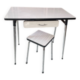 Formica table & stool