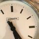 Industrial clock lepaute polished edges rounded 31 cm