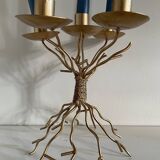 Golden candle holder