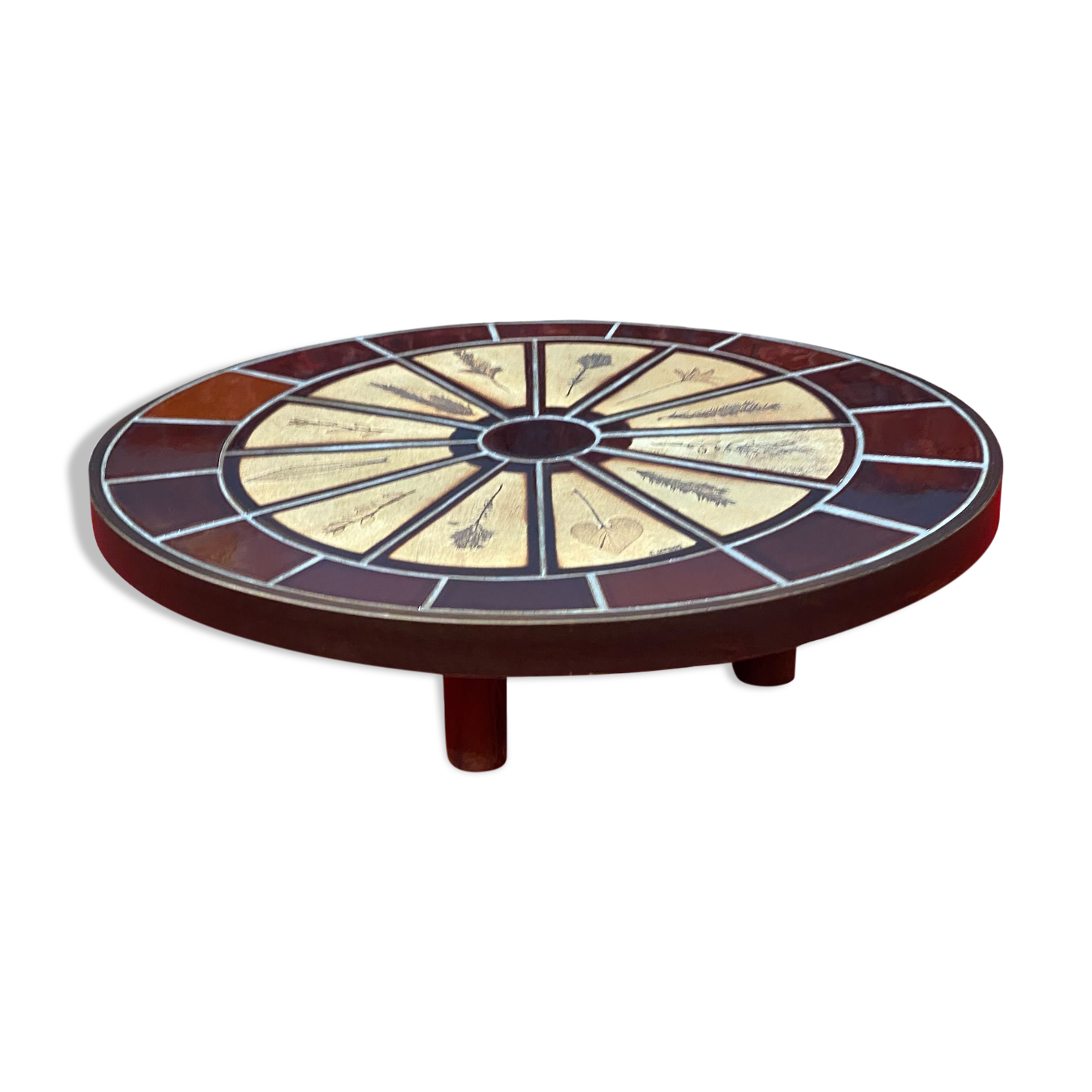 Roger Capron oval coffee table 1960