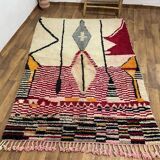 Handwoven colored wool apis boujad 150/250cm