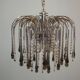 Italian Murano glass waterfall chandelier 1960