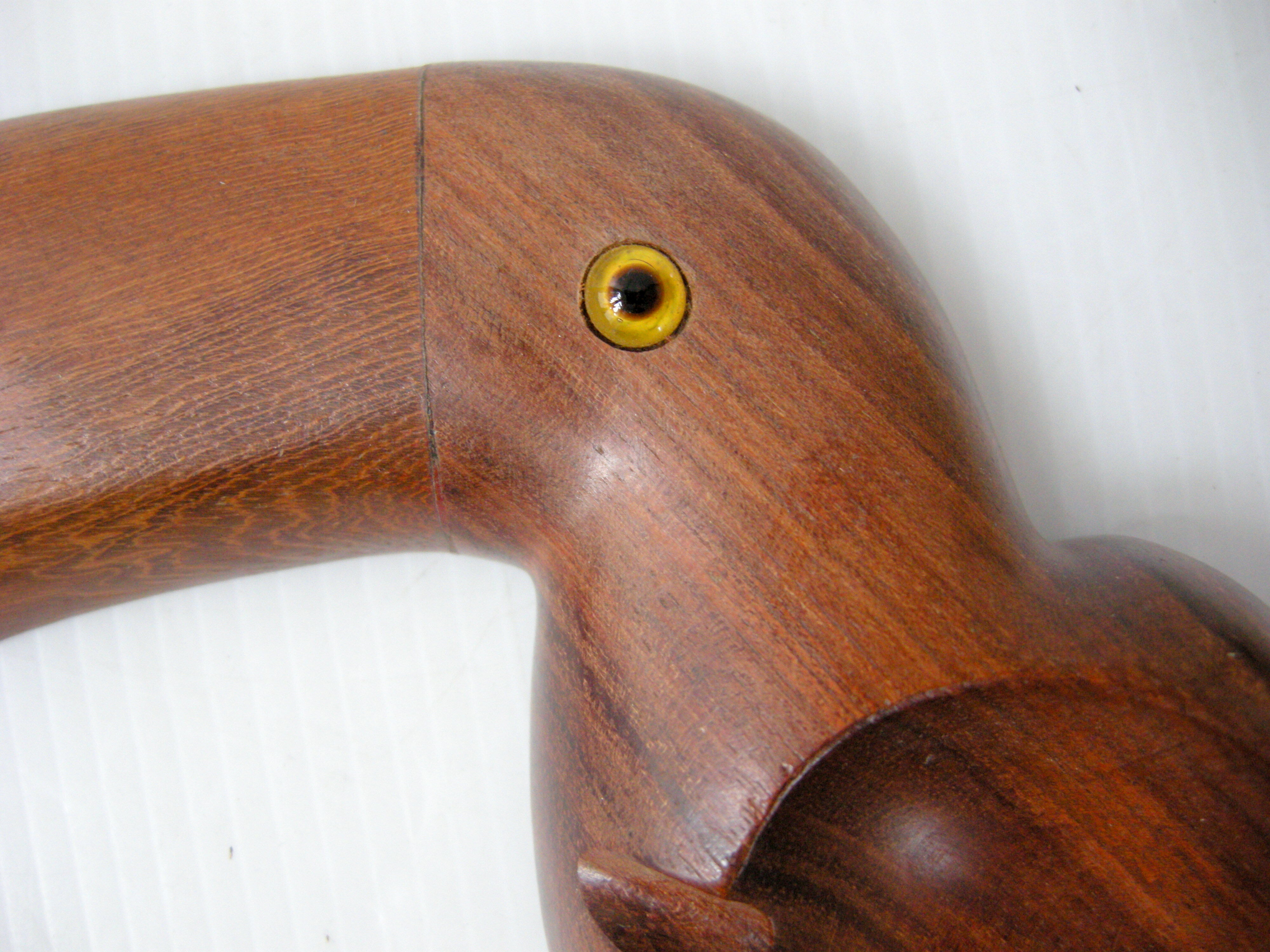 Ashtray toucan teak 1960 vintage