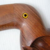 Ashtray toucan teak 1960 vintage