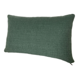 Coussin lin coton uni vert sauge