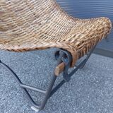 Fauteuil en rotin, 1980