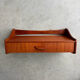 Vintage Danish floating nightstands teak