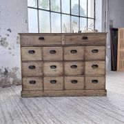 Meuble de métier pin à tiroirs 1950