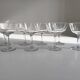 Set of 8 chiseled crystal champagne glasses