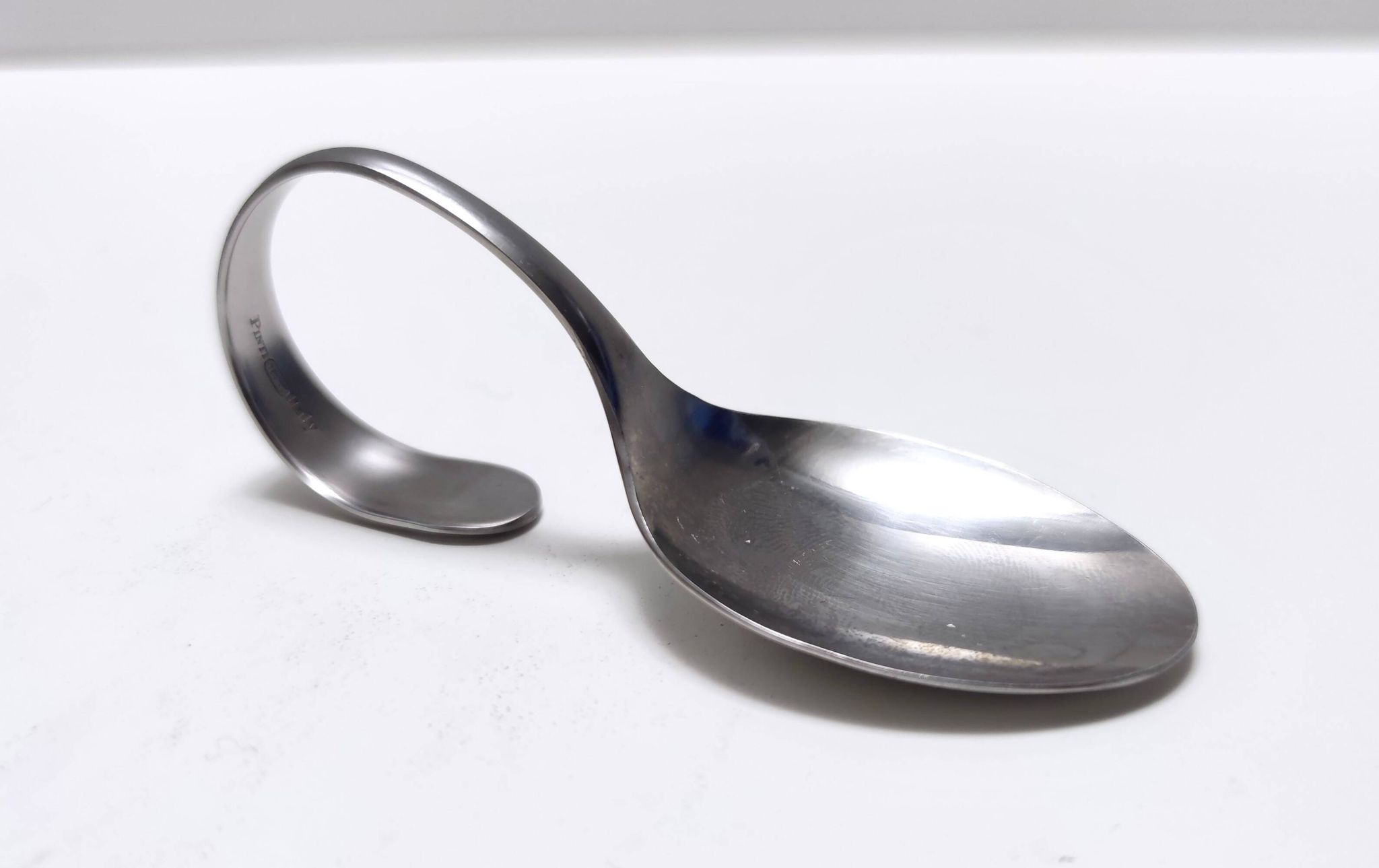 Set of Twelve Steel Serving Spoon by Pinti, Italy, 1980s