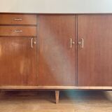 Vintage Solid Wood Sideboard – 60s Style