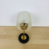 50s brass wall light, chiseled