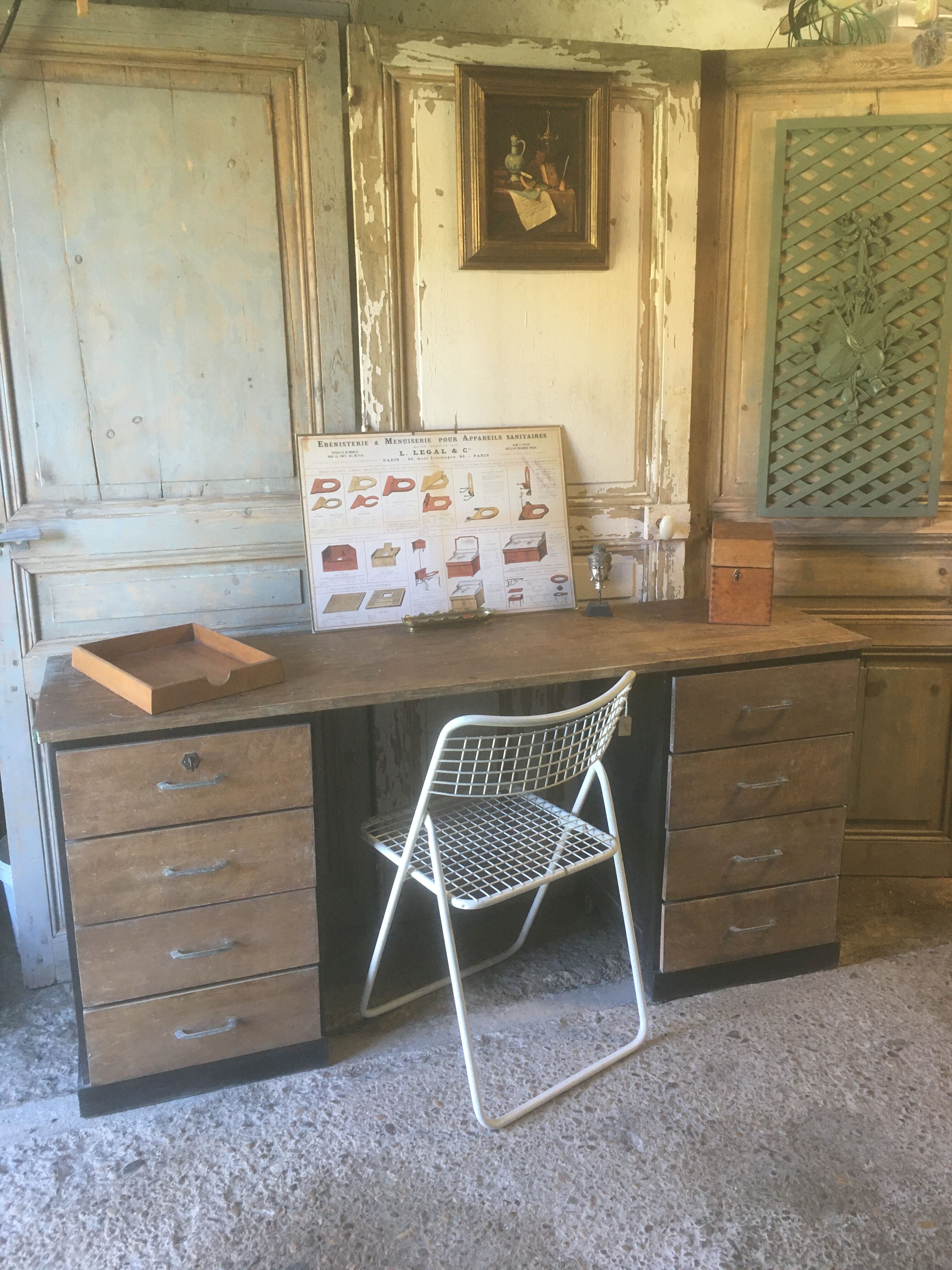 Chaise pliante "emu" en fer années 60/70
