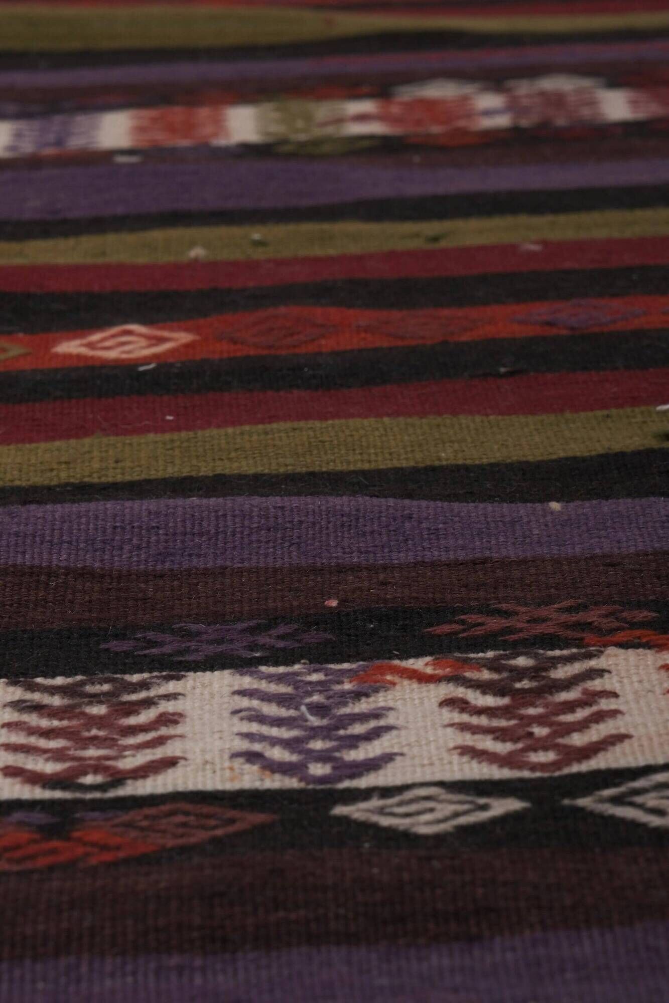 Vintage Turkish hallway rug 61x773 cm