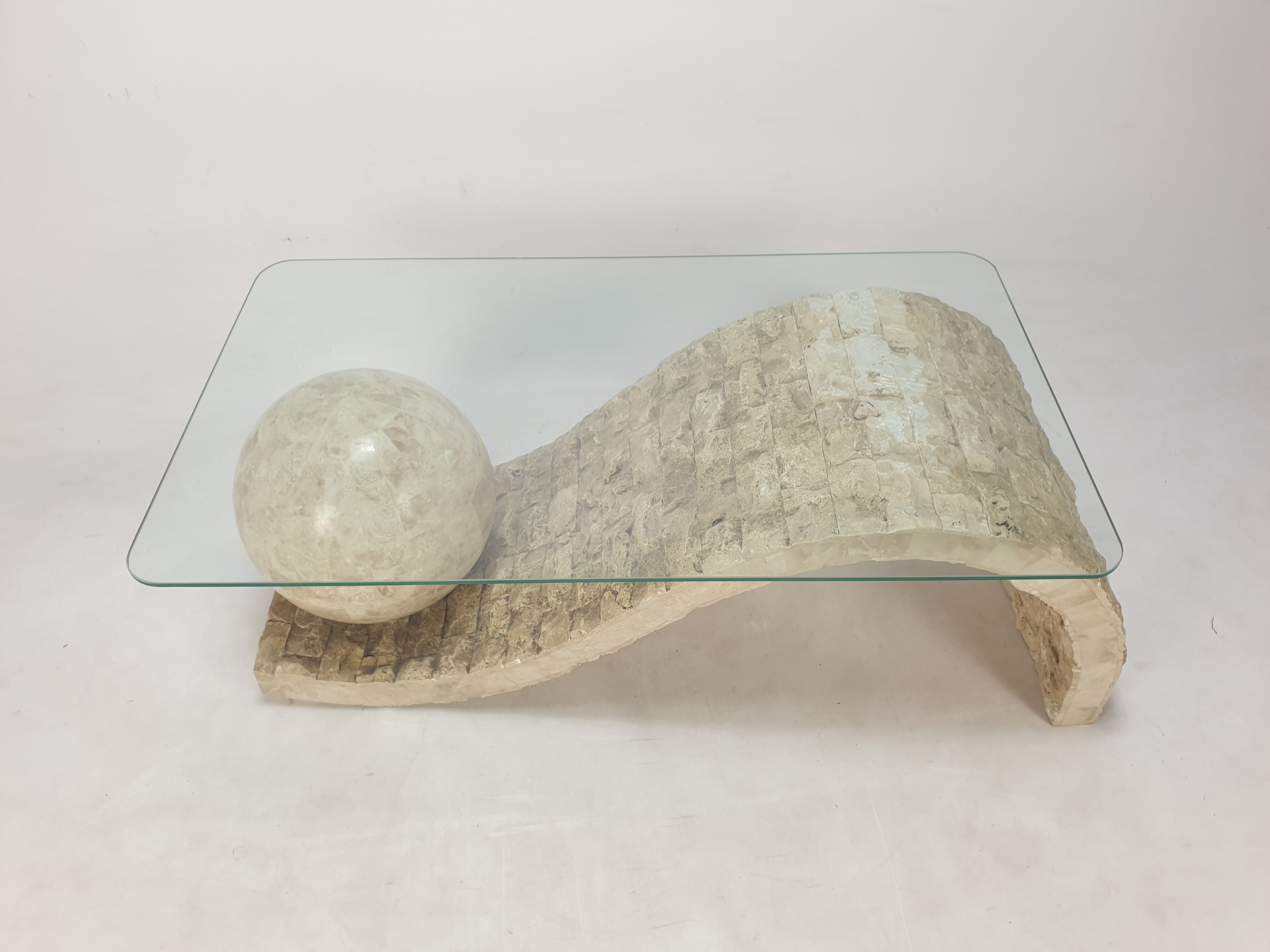 Magnussen Ponte Mactan Stone Coffee Table, 1980s