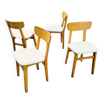 4 chaises anglaises circa 1960