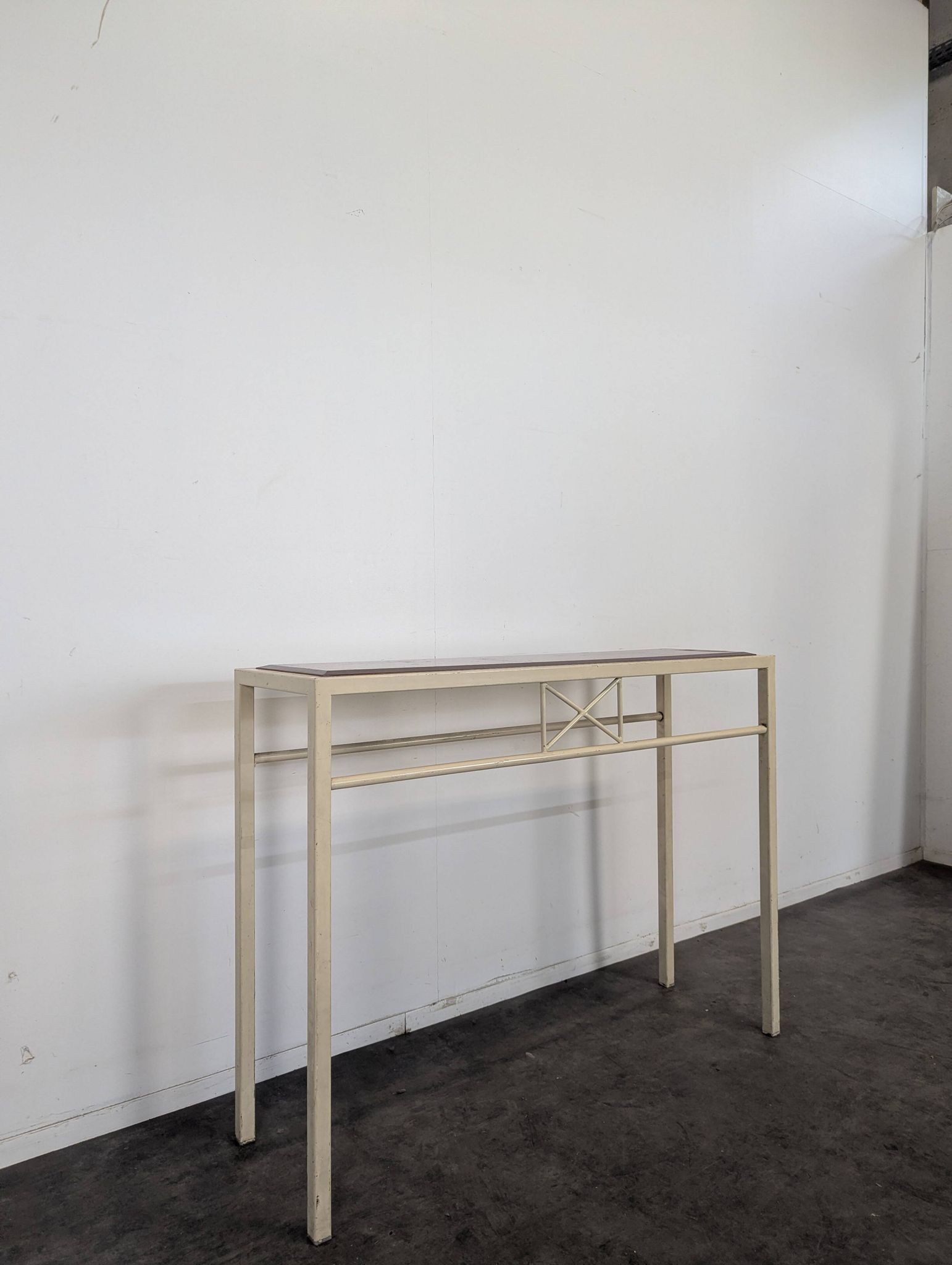 Console moderne bois et metal