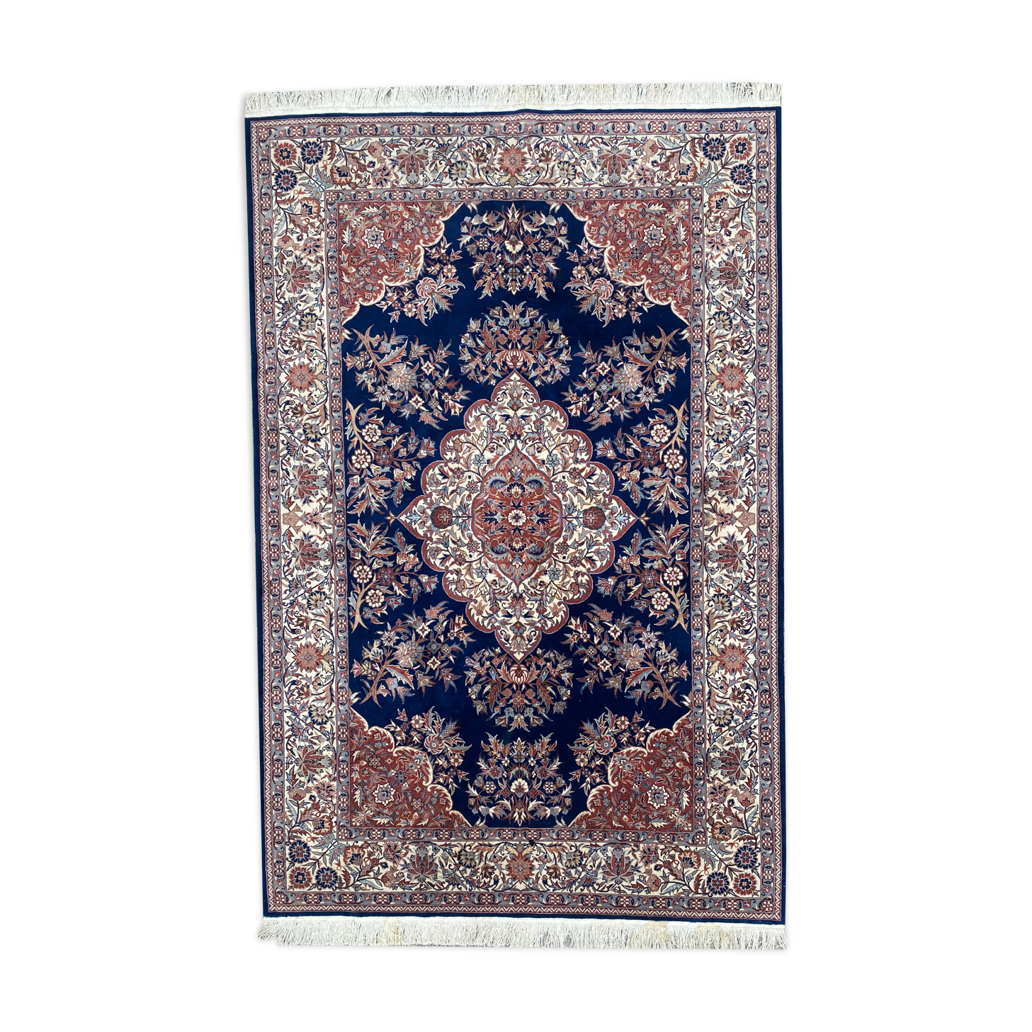 Nice big vintage carpet Sino Persian fine handmade 185x285 cm