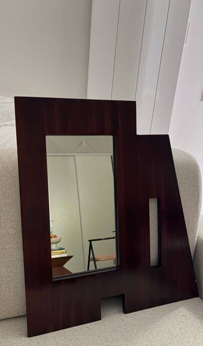 Garance Vallée for Monoprix. Designer wooden mirror