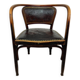 Secession office chair no. 715F by Gustav Siegel for J&J Kohn