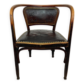 Secession office chair no. 715F by Gustav Siegel for J&J Kohn