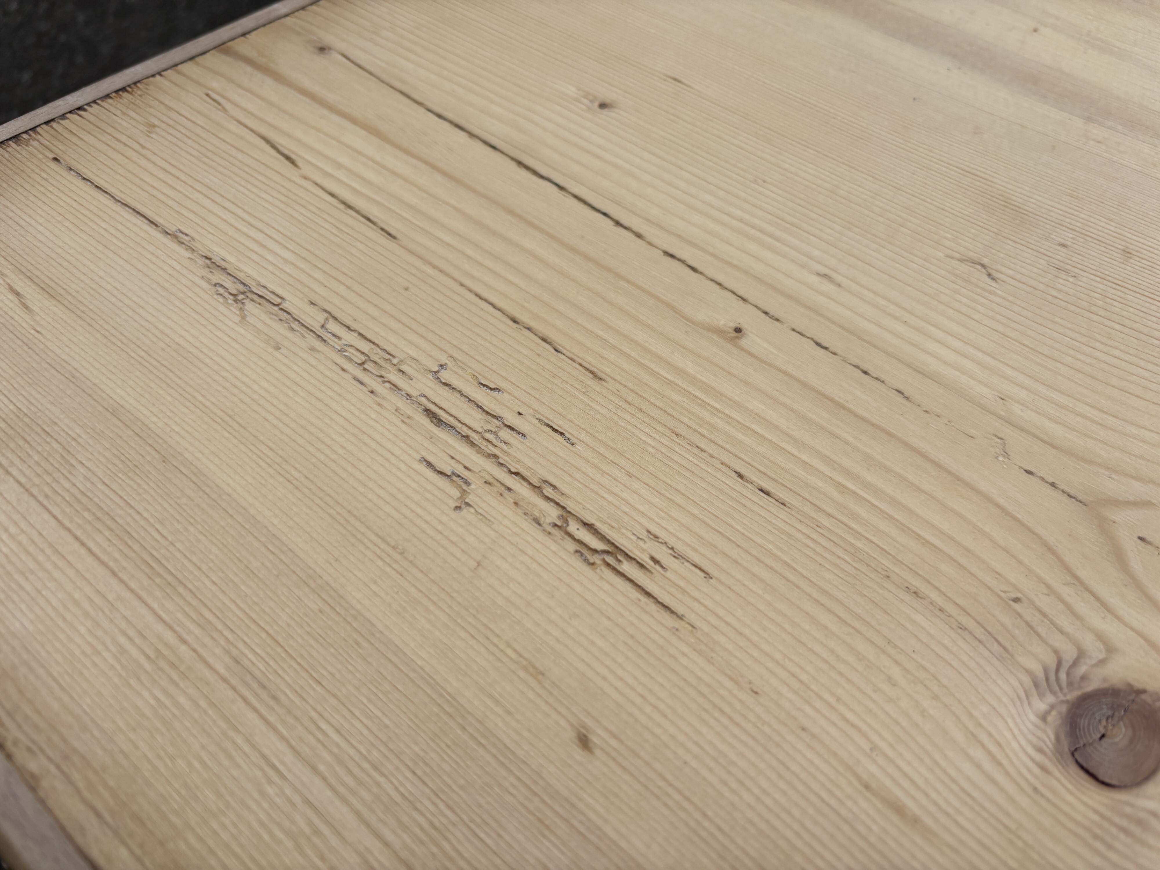 Table de ferme Alsace sapin naturel