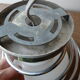 Ceiling light art deco metal chrome and opaline